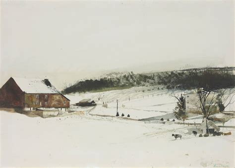 Andrew Wyeth 1917 2009 Kuerners Signed ‘andrew Wyeth Lower Right