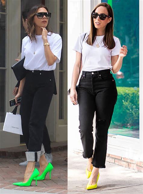 Neon Heels How To Wear The Trend Like Victoria Beckham