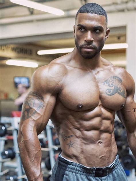 Black Men Muscles Black Male Models Bodybuilding Motivation Quotes Gay Ass Shirtless Men