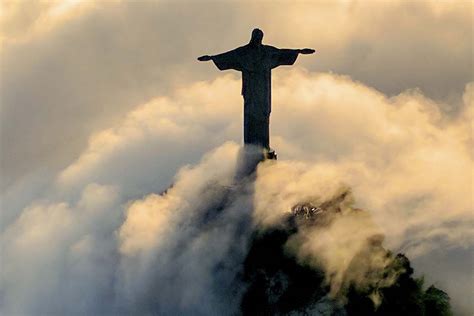 Christ The Redeemer In Rio De Janeiro The Largest Statue Of Jezus Christ In The World