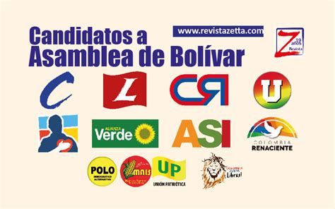 Estos son los candidatos de 10 partidos para la Asamblea de Bolívar