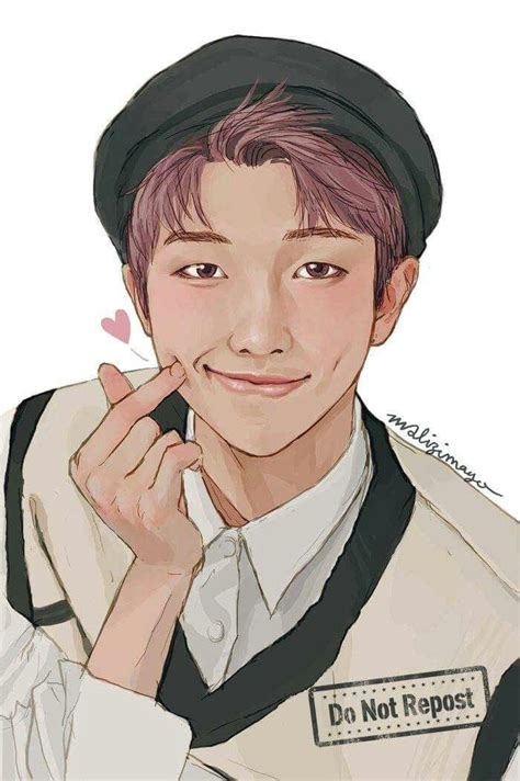 Animenamjoon Bts Fanart Orang Animasi Gambar Tokoh