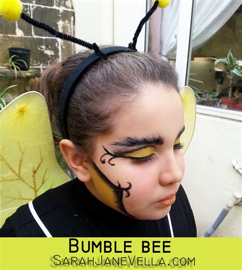 Bumble Bee Face Paint For Halloween Painting