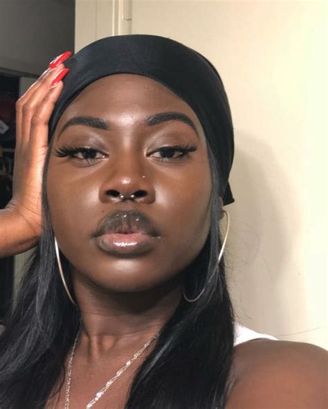 Pin By Ann On Black Girls Inspos In 2020 Septum Piercing Black Girl