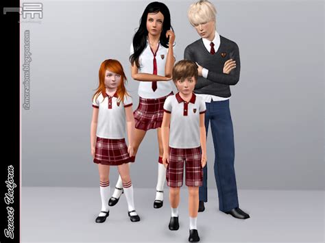 My Sims 3 Blog Sunset Uniform For Children And Teens By Remaron