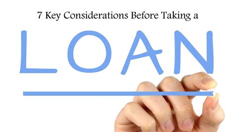 7 Key Considerations Before Taking A Loan Dot Com Women