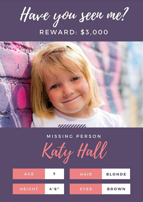 Missing Person Poster Generator