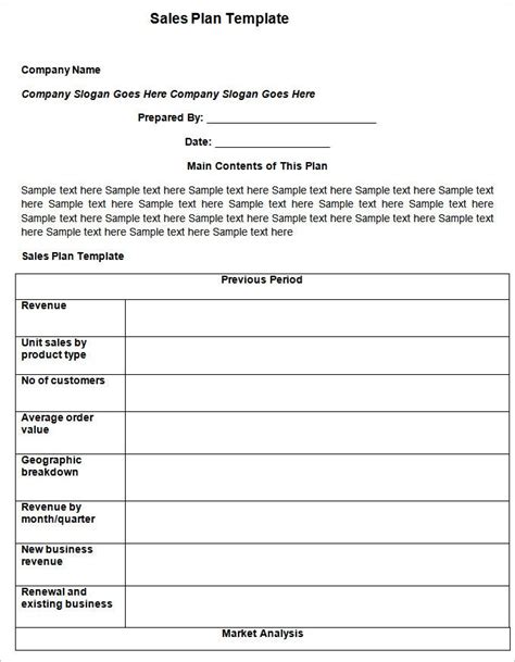 Sales Action Plan Template 11 Free Word Excel Pdf Format Download