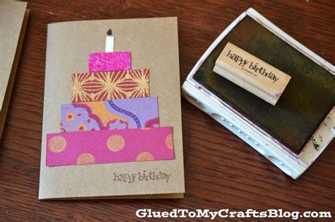 Paper Scrap Birthday Cards Birthday Card Craft Birthday Cards