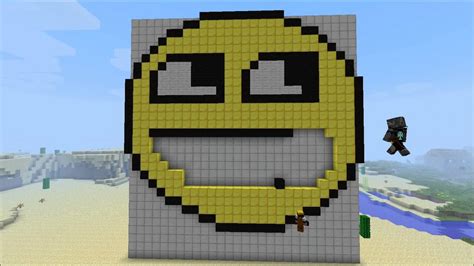 Minecraft Pixel Art Epicawesome Face Youtube