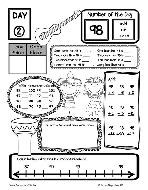 Place Value First Grade Math Number Of The Day Activities Bundle