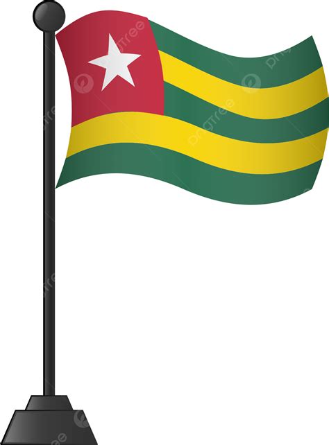 Bandera De Togo Png Togo Bandera País Png Y Vector Para Descargar
