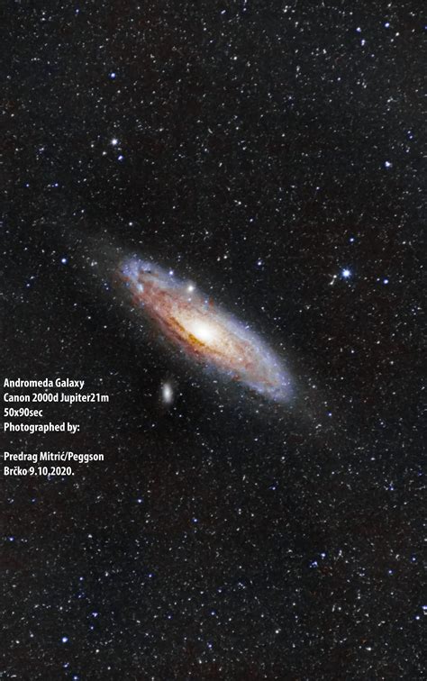 Andromeda Galaxy At 200mm Astrophotography