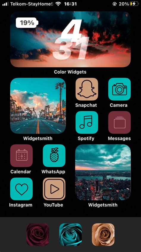 Ios 14 Home Screen Widget Design Themes App Homescreen