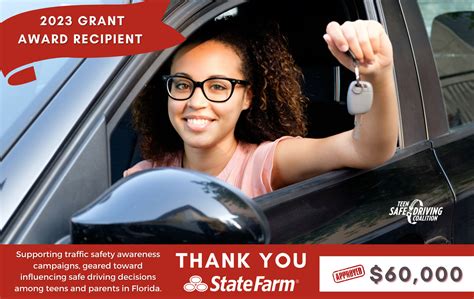 florida teen safe driving coalition receives a 60 000 state farm grant florida teen safe