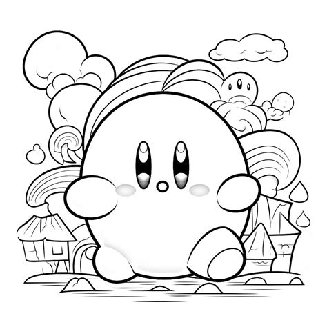 Kirby De Kirby Para Colorear Pintar E Imprimir