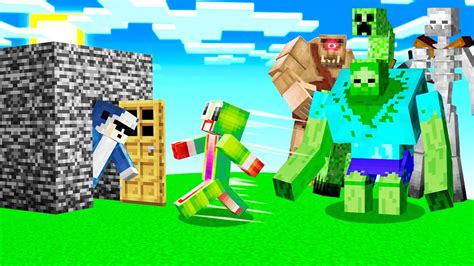 Saving Unspeakable From Giant Minecraft Monsters Youtube