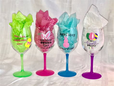 Next, roll out your material onto the cutting mat and fire up design space. Easter wine glasses | Easter wine glasses, Pretty wine ...