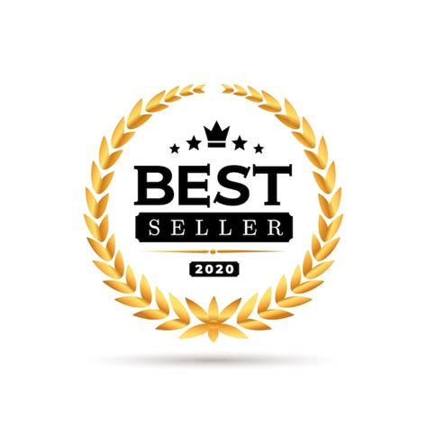 Premium Vector Awards Best Seller Badge Logo Golden Best Seller