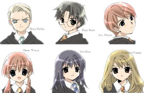 Harry Potter And The Gang Anime Style Harry Potter Vs Twilight Photo