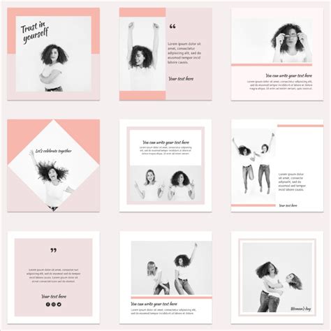 34 Free Instagram Square Templates For Social Media Influencers