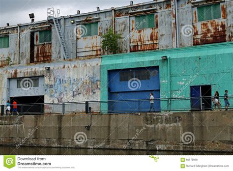 Old Warehouse Vieux Port Montreal Quebec Canada Editorial Stock