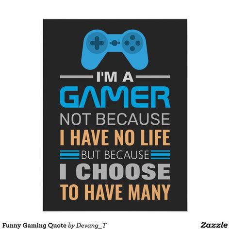 Funny Gaming Quote Poster In 2021 Funny Gaming Quotes