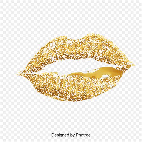 Gold Lips Png Transparent Gold Lips Vector Image Lips Clipart Golden