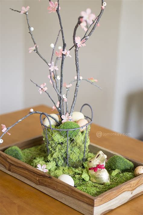 Diy Natural Easter Table Centerpiece — Jamonkey