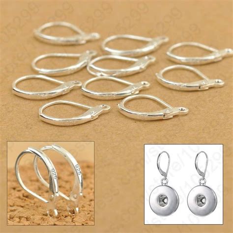 Sterling Silver Earring Hooks Beads For Jewelry Making Craft Tool New