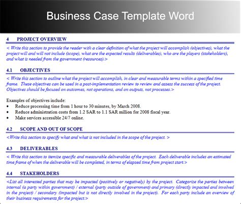 Writing Business Cases Template Professional Sample Template