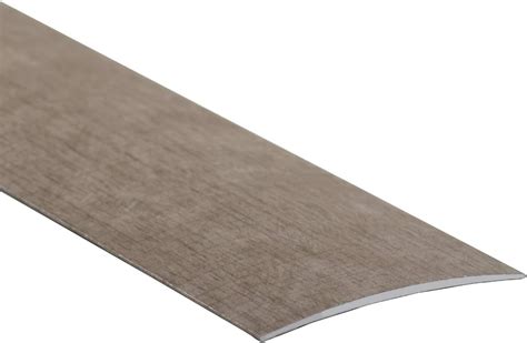 80mm Wide Self Adhesive Aluminium Wood Effect Transition Strip Carpet