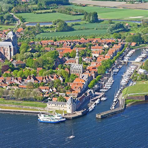 The Beautiful Town And Harbour Of Veere Zeeland Netherlands