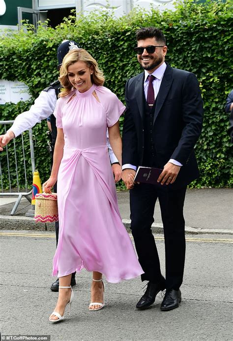 Wimbledon 2019 Katherine Jenkins Holds Hands With Husband Andrew Levitas On Final Day Of
