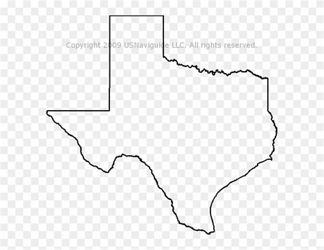 Blank Outline Map Of Texas