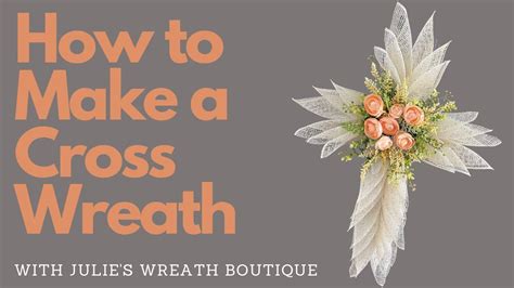 How To Make A Cross Wreath How To Make An Easter Wreath Dollar Tree