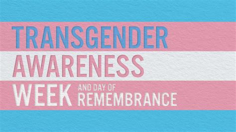 transgender awareness week and transgender day of remembrance waterloo region district school