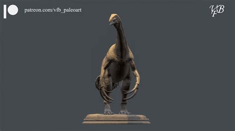 Artstation Therizinosaurus Cheloniformis Statue For 3d Printing