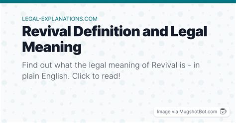 Revival Definition What Does Revival Mean