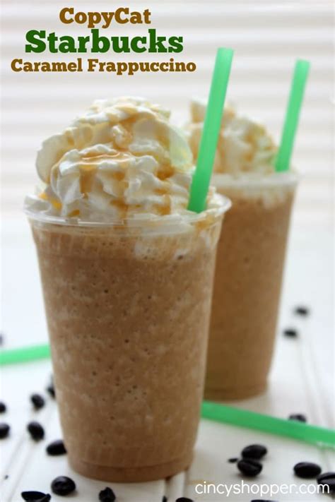 CopyCat Starbucks Caramel Frappuccino Recipe CincyShopper