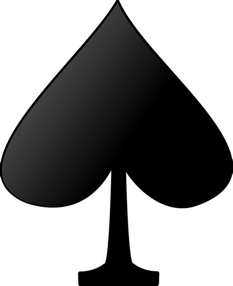 Spades Playing Cards Black Suit Png Picpng