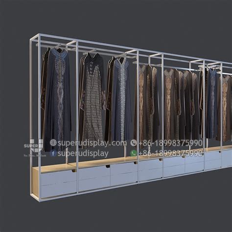Retail store clothing racks are genuinely made to help in the storing of clothes in retail shops. Custom Retail Wall Display Stand Rack for Ladies Clothing ...