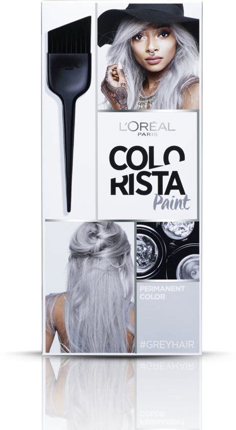 bolcom loreal paris colorista paint haarverf grey permanente haarkleuring