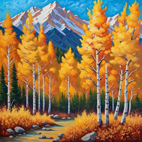 A Beautiful Fall Day In The Colorado Mountains Ai Generated Artwork
