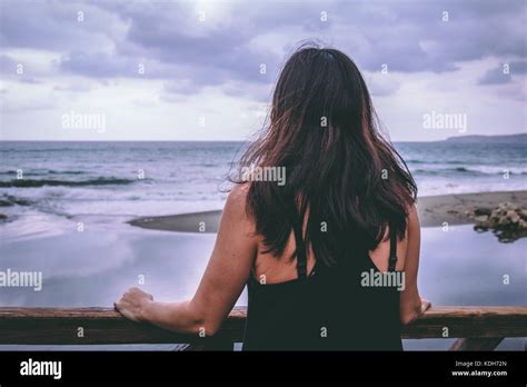 Young Girl Staring Ocean Water Hi Res Stock Photography And Images Alamy