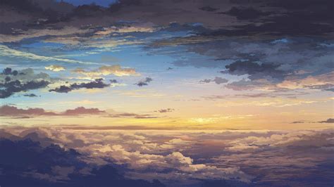 Anime Sky Background Santinime