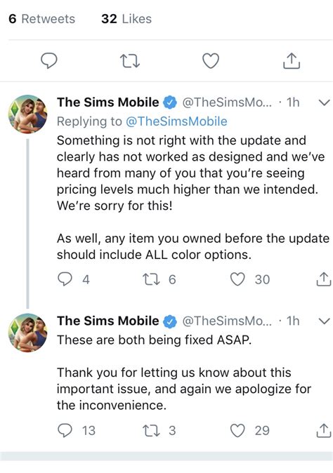 The Sims Mobile Update November 26th 2018 Patch Notes Page 5