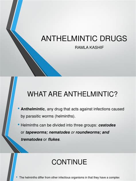 Anthelmintic Drugs Pdf Drugs Parasitology