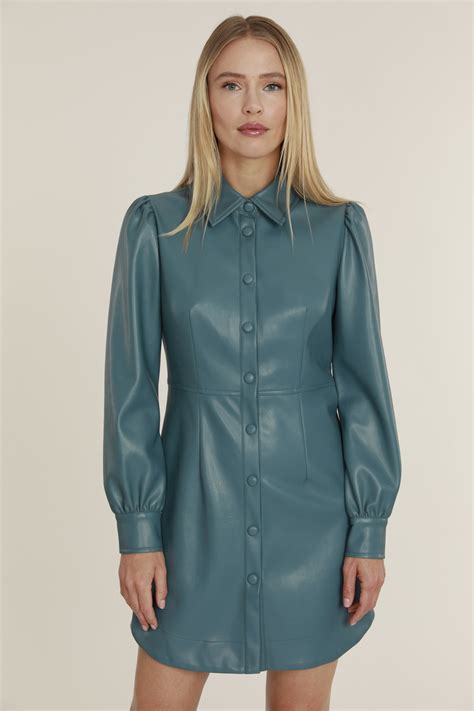 Vegan Leather Dress Aqua Dolce Cabo Monkees Of Georgetown