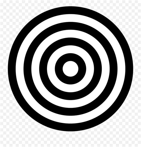 Black And White Target Clip Art Vector Clip Circle Pngtarget Logo